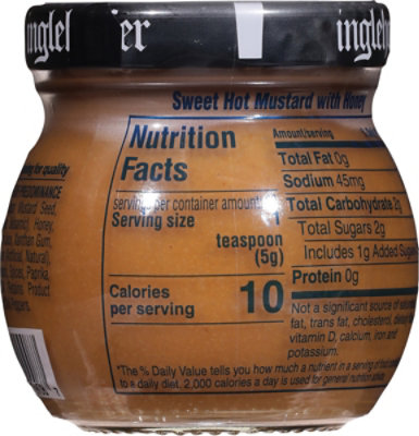 Inglehoffer Mustard Sweet Hot with Honey - 4 Oz - Image 5