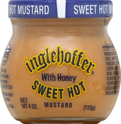 Inglehoffer Mustard Sweet Hot with Honey - 4 Oz - Image 1