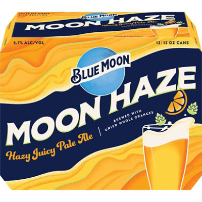 Blue Moon Moon Haze Craft Beer 5.7% ABV Cans - 12-12 Fl. Oz. - Image 3