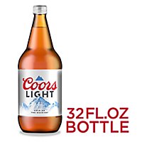 Coors Light Beer American Style Light Lager 4.2% ABV Bottle - 32 Fl. Oz. - Image 1