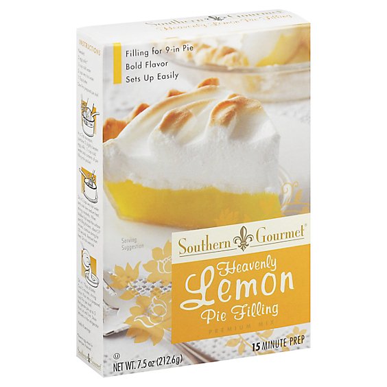 Southern Gourmet Pie Filling Mix Premium Heavenly Lemon - 7.5 Oz