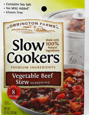 Orrington Farms Slow Cookers Seasoning Vagetable Beef Stew - 2.5 Oz - Image 2