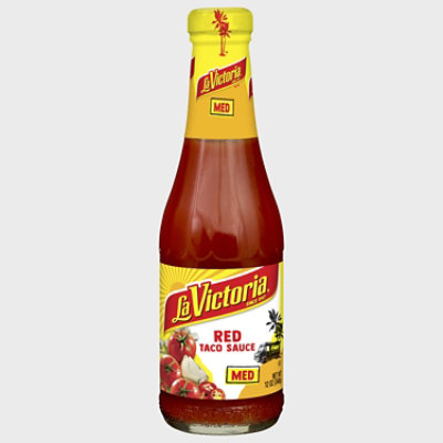 La Victoria Sauce Taco Red Medium Bottle - 12 Oz - Image 1
