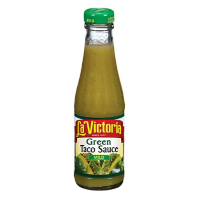 La Victoria Sauce Taco Green Mild Bottle - 8 Oz - Image 1