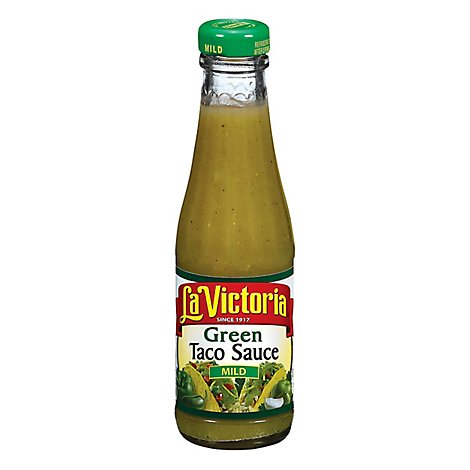 La Victoria Sauce Taco Green Mild Bottle - 8 Oz