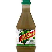 La Victoria Sauce Taco Green Medium Bottle - 15 Oz - Image 2