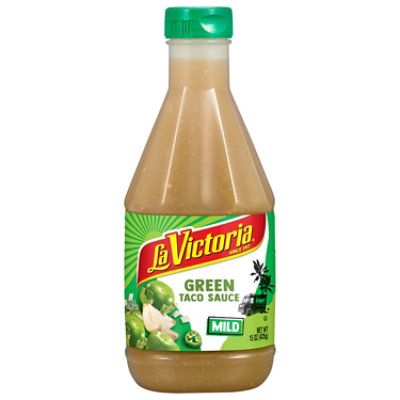 La Victoria Sauce Taco Green Medium Bottle - 15 Oz - Image 2