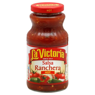 La Victoria Salsa Ranchera Hot Jar - 16 Oz - Image 1