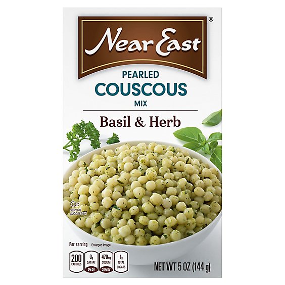 Near East Couscous Pearled Mix Basil & Herb Box - 5 Oz
