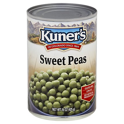 Kuners Peas Sweet Premium Young Tender - 15 Oz - Image 1