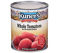 Kuners Tomatoes Peeled Whole - 28 Oz