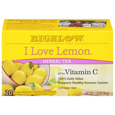Bigelow Tea Herbal Caffeine Free I Love Lemon - 20 Count - Image 1