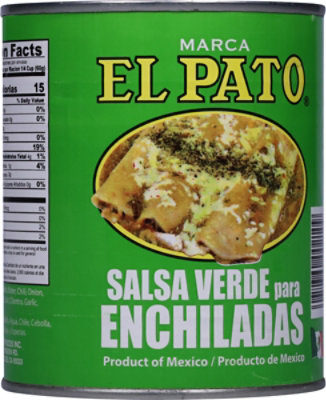 El Pato Sauce Enchilada Green Chili Can - 28 Oz - Image 5