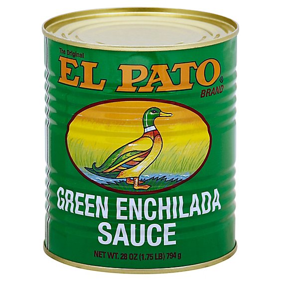 El Pato Sauce Enchilada Green Chili Can - 28 Oz