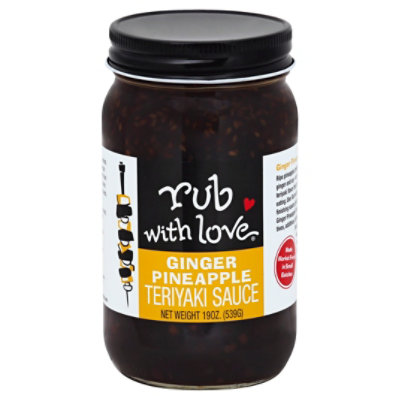 Rub With Love Sauce Teriyaki Ginger Pineapple - 16 Oz - Image 1
