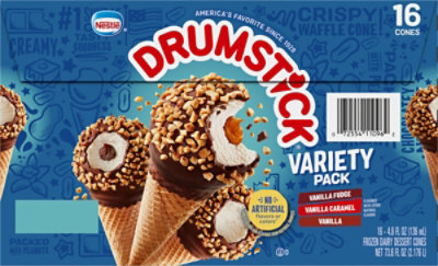 Nestle Drumstick Sundae Cones Variety Pack 16 Count - 73.6 Fl. Oz. - Image 6