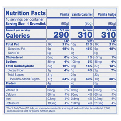 Nestle Drumstick Sundae Cones Variety Pack 16 Count - 73.6 Fl. Oz. - Image 3