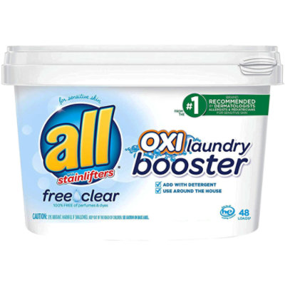 all Laundry Detergent Stainlifters Oxi Booster Free & Clear Tub - 3.25 Lb