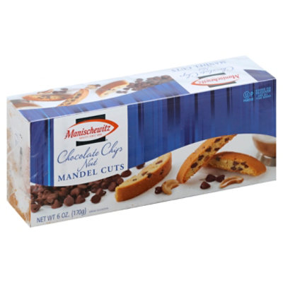 Manischewitz Mandel Cut Chocolate Chip Nut Passover - 6 Oz - Image 1