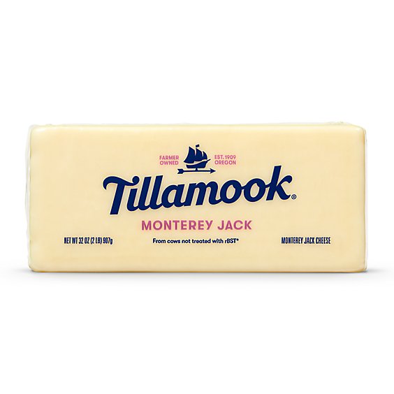 Tillamook Monterey Jack Cheese Block - 2 Lb