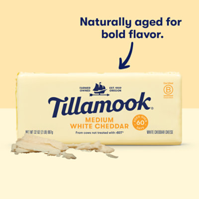 Tillamook Cheese Medium White Cheddar - 32 Oz - Image 3