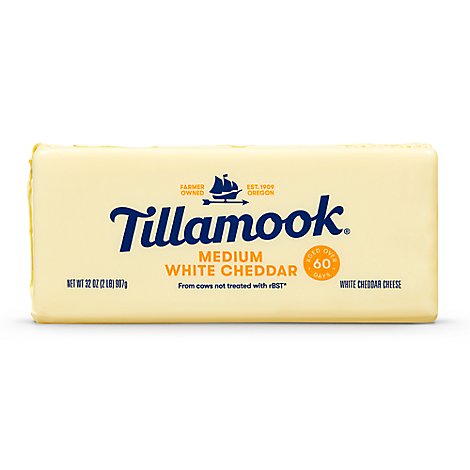 Tillamook Medium White Cheddar Cheese - 32 Oz