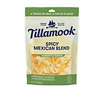 Tillamook Farmstyle Thick Cut Spicy Mexican Blend Shredded Cheese - 8 Oz
