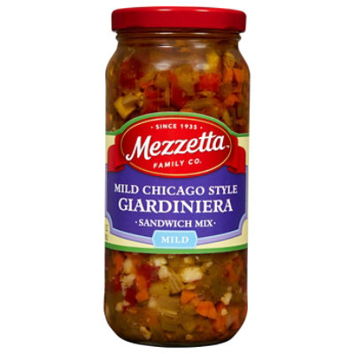 Mezzetta Sandwich Mix Giardiniera Chicago-Style Italian Mild - 16 Oz