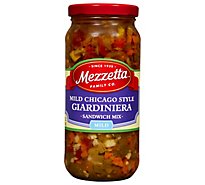 Mezzetta Sandwich Mix Giardiniera Chicago-Style Italian Mild - 16 Oz