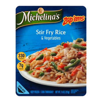 Michelinas Zap Ems Frozen Meal Rice & Vegetables Stir Fry - 7.5 Oz - Image 1