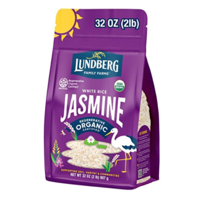 Lundberg Family Farms Regenerative Organic Certified California White Jasmine Rice - 32 Oz - Image 1