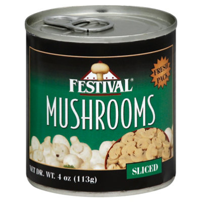 FESTIVAL Mushrooms Sliced Fresh Pack - 4 Oz - Image 1