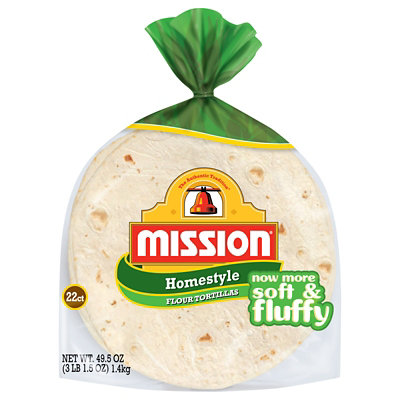 Mission Tortillas Flour Homestyle Bag 22 Count - 49.5 Oz - Image 4