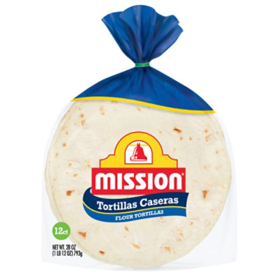 Mission Caseras Flour Tortillas - Soft Taco Size - 12 Count - Image 1