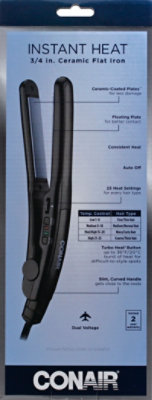 Conair Flat Iron Ceramic 3 4 Inch Each acmemarkets