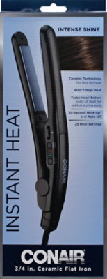 Conair Flat Iron Ceramic 3/4 Inch - Each - Image 2