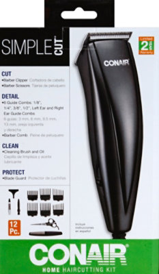 Conair Simple Cut Haircutting Kit Home 12 Piece - Each - Image 3