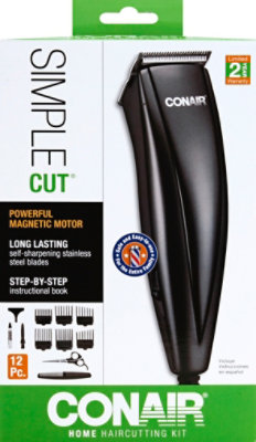 Conair Simple Cut Haircutting Kit Home 12 Piece - Each - Image 2