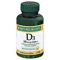 Ntrs Bnty D 2000 Iu Softgels 200 Ct - 200 Count - Image 3