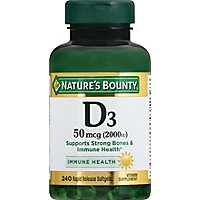 Ntrs Bnty D 2000 Iu Softgels 200 Ct - 200 Count - Image 2