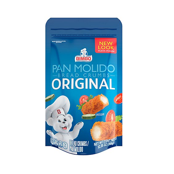 Bimbo Pan Molido Bread Crumbs Original - 12.35 Oz