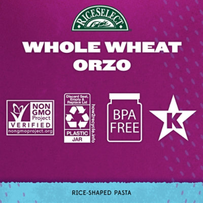 Rice Select Orzo 100% Whole Wheat Jar - 32 Oz - Image 3