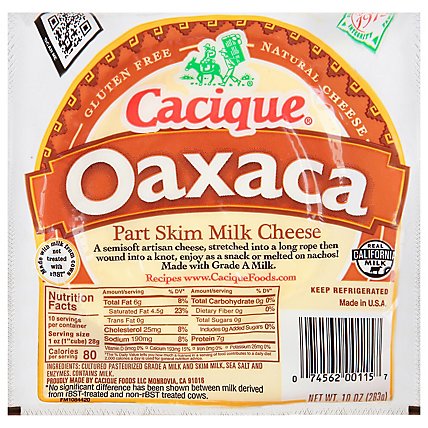 Cacique Cheese Oaxaca - 10 Oz - Image 1