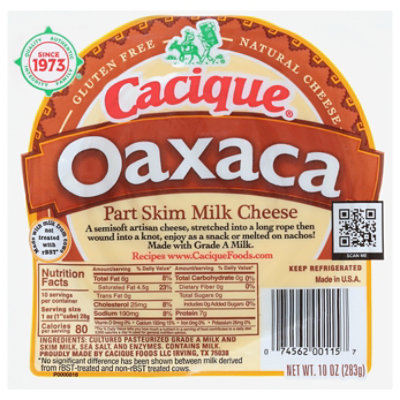 Cacique Cheese Oaxaca - 10 Oz