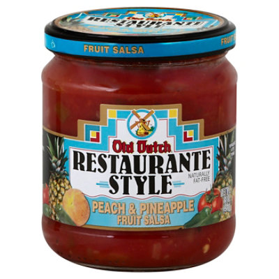 Old Dutch Salsa Restaurante Style Fruit Salsa Fat Free Peach & Pineapple Jar - 16 Oz - Image 1