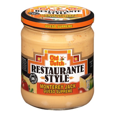 Old Dutch Salsa Restaurante Style Queso Supreme Monterey Jack Jar - 15.5 Oz