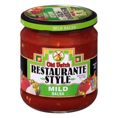 Old Dutch Salsa Restaurante Style Mild Jar - 16 Oz