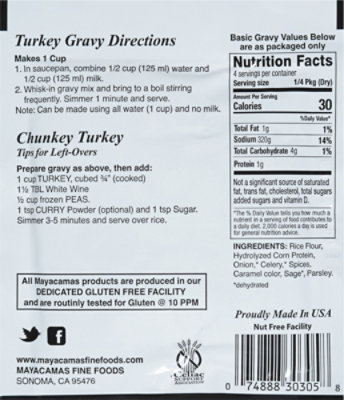 Mayacamas Gravy Mix turkey Flavored - 0.7 Oz - Image 6