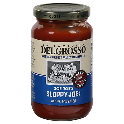 DelGrosso Sloppy Joe Sweet Smoky Sauce Jar - 14 Oz