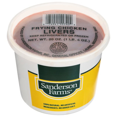 Sanderson Farms Chicken Livers Frozen - 20 Oz